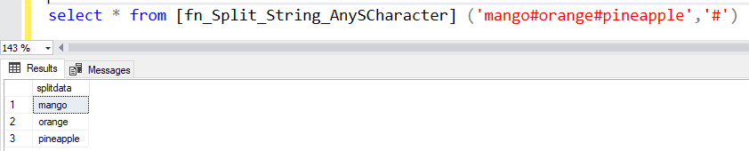 User-Defined Function To Split String In SQL Server - SQLArena