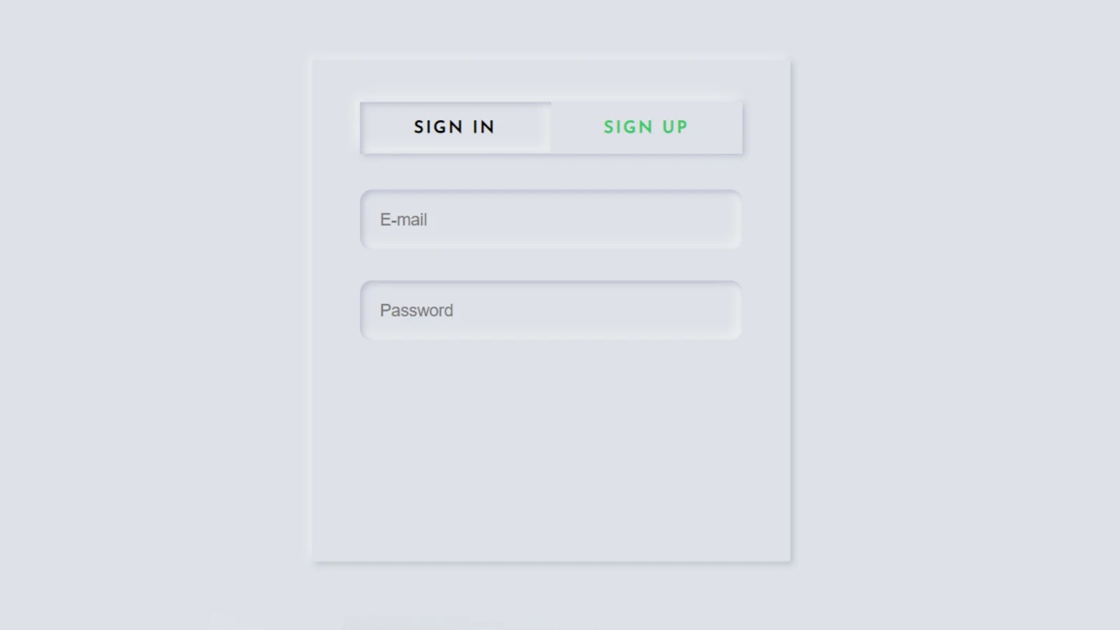 Create a place to input emails and passwords