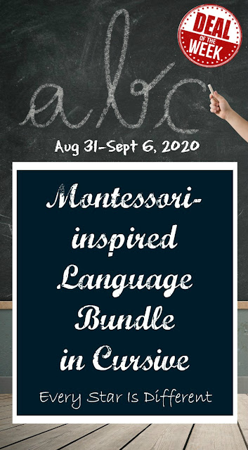 Deal of the Week: Montessori Language Bundles in Print and Cursive 50% OFF