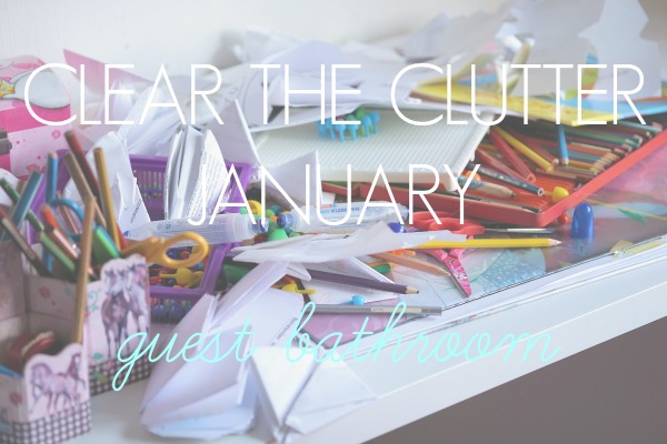 Clear The Clutter Guest Bathroom Away She Went