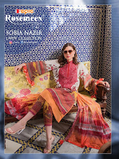 Fepic Rosemeen Sobia Nazir Lawn Collection pakistani Suits