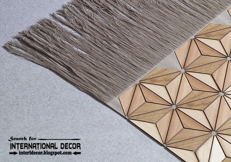 New collection of Eco-friendly wooden carpet and rugs with fringe