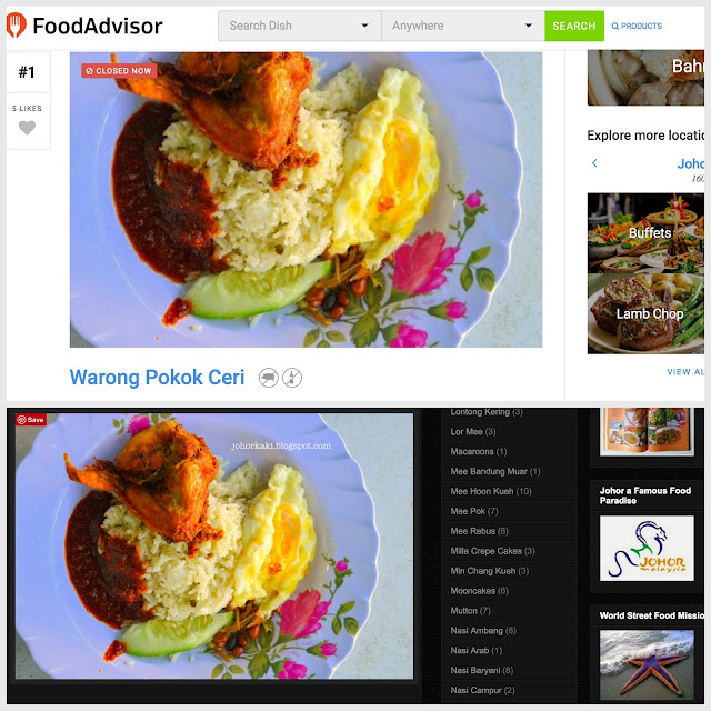 www.foodadvisor.my Infringes Intellectual Property Right of Johor Kaki FoodAdvisor