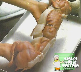 Conejo relleno Asado