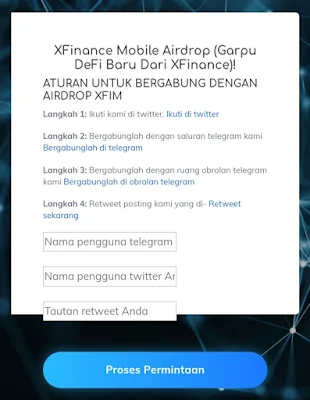 Cara mengikuti Airdrop XFIM di XFinance Mobile (gratis $4,914)