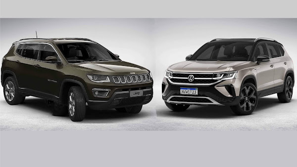 Jeep Compass x VW Taos x Corolla Cross - comparativo