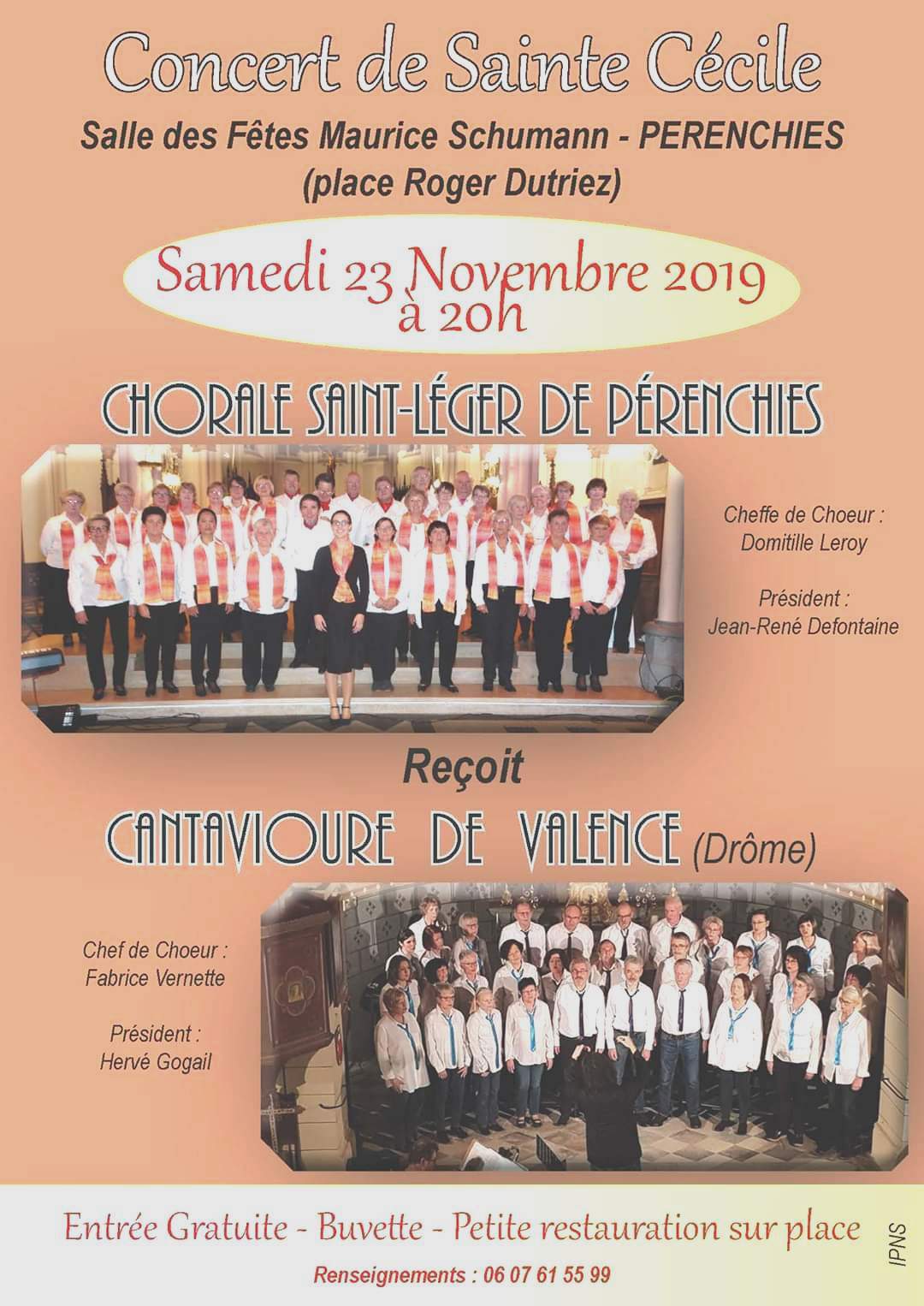 Si Pérenchies m'était contée Pour la Sainte Cécile de la Chorale