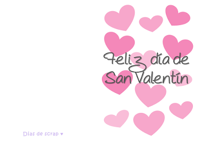  freebies descargables Postal para San Valentín