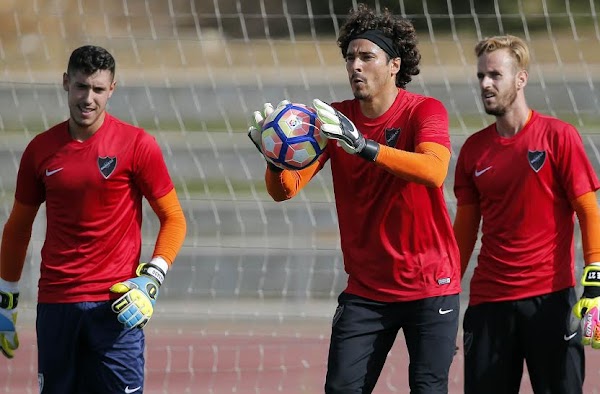 Málaga y Atlético Malagueño, entrenamiento de hoy