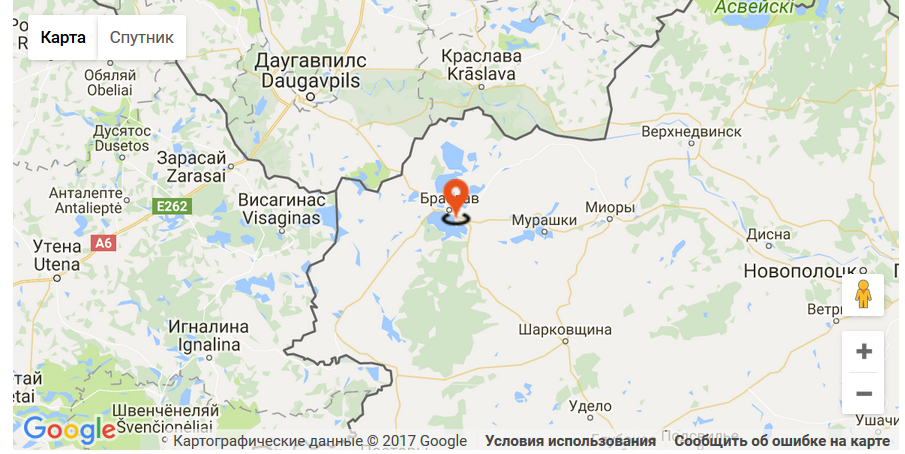 Карта осадков миоры