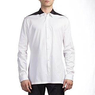 Áo sơ mi nam Balenciaga Men"s Cotton Long Sleeve Dress Shirt Two Tone Huk