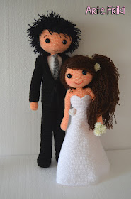 wedding amigurumi boda novios muñecos crochet ganchillo bride groom