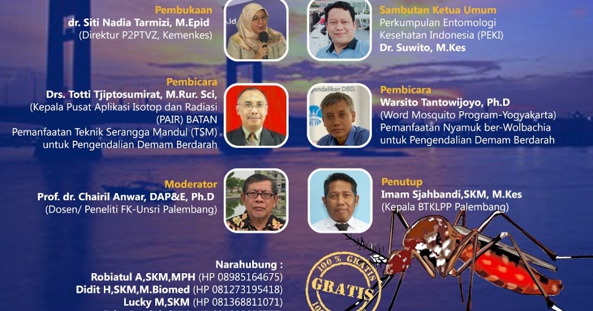 WEBINAR PEKI #SERI-4 : REKAYASA NYAMUK SEBAGAI INOVASI PENGENDALIAN