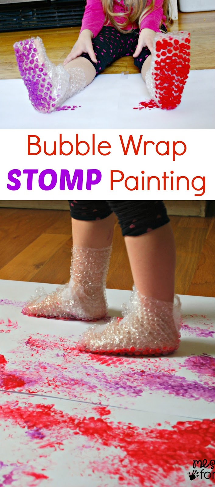 http://www.messforless.net/2014/02/bubble-wrap-stomp-painting.html