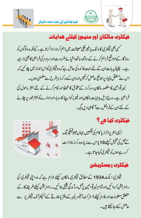 Responsibilities Factory Owner Urdu