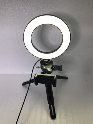 COMBO Đèn Livestream 16CM + Chân đế Mini