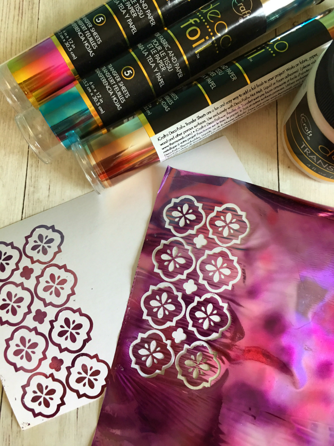 Deco Gel Transfer Gel and Foil Review and Silhouette Tutorial