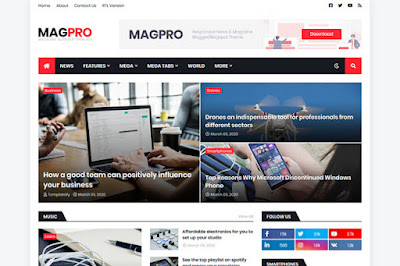MagPro - Premium Blogger Template Free Download