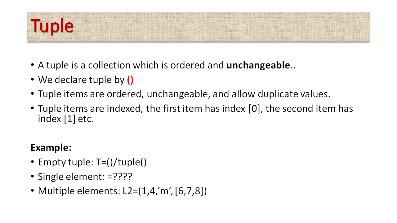 Data Types of Python: Mutable- List, Set, Dictionary; Immutable- Number ...