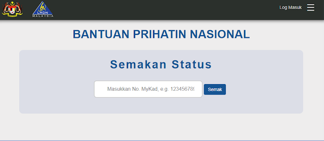 Semakan Status BPN Melalui LHDN