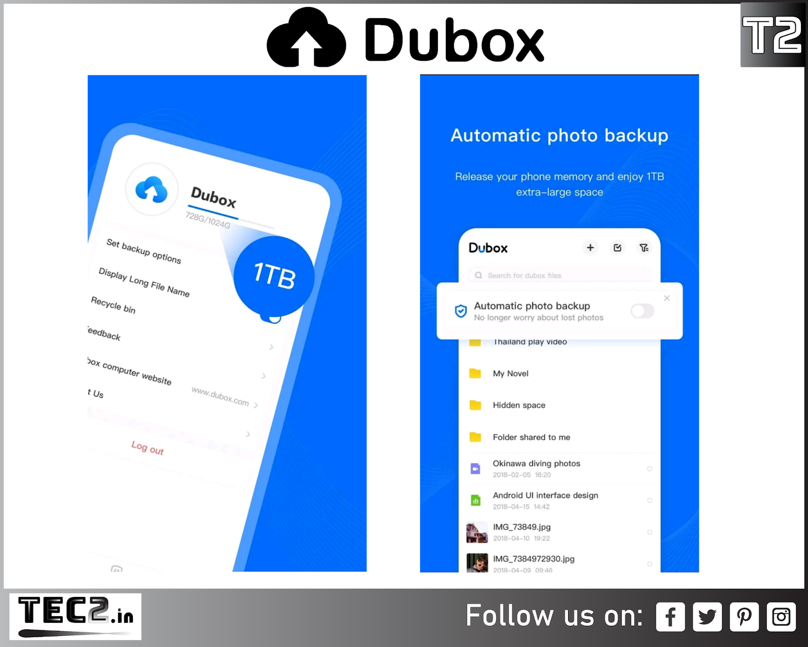 Dubox Offers 1 TB Cloud Storage Lifetime For Free