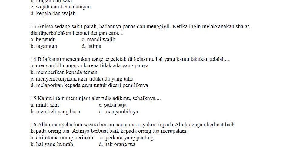 Contoh Soal Bahasa Bali Kelas Xi Semester 2 Beserta