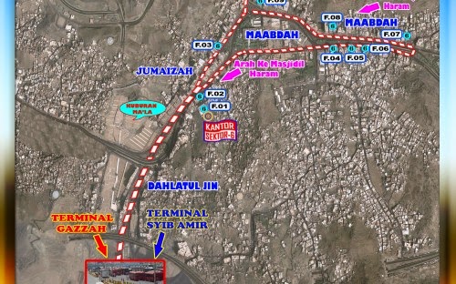 Peta Pemondokan Haji 2014