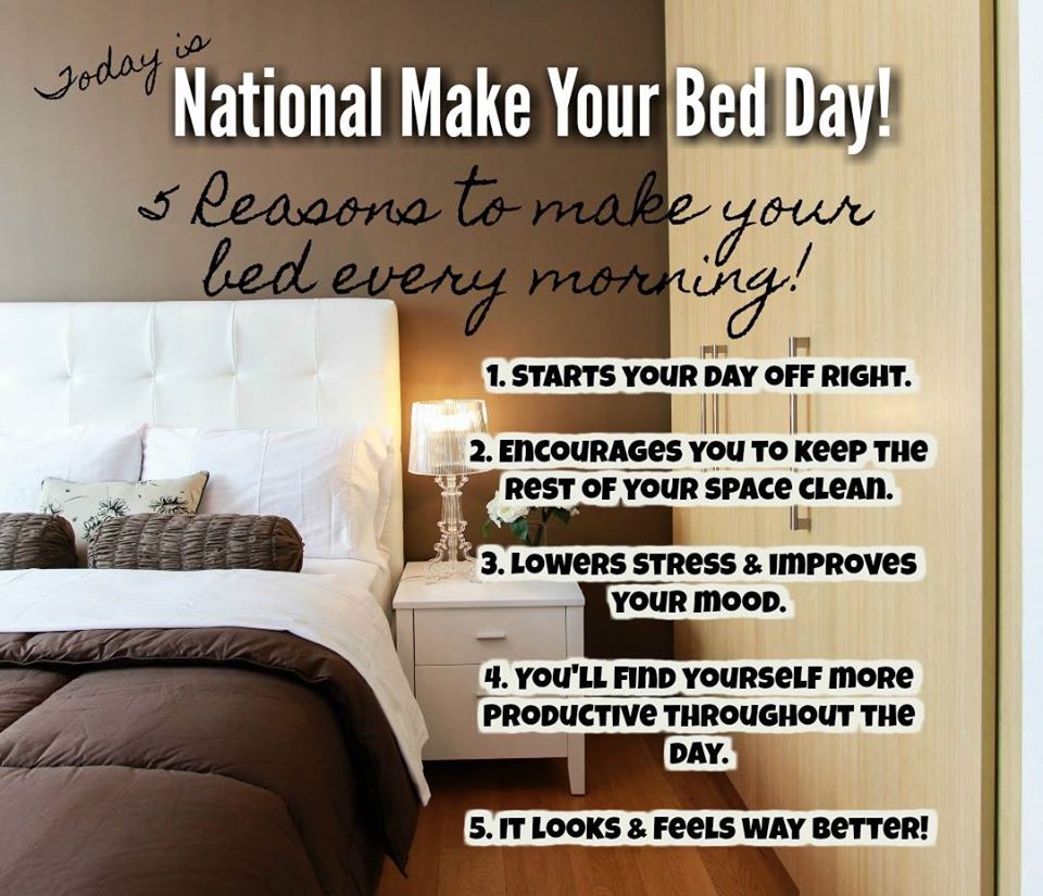 National Make Your Bed Day