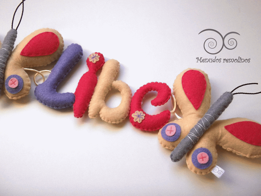 Letras de fieltro Libe