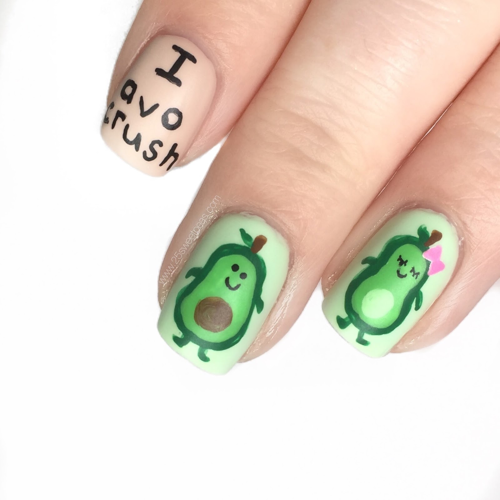 Punny Valentines Nails 25 Sweetpeas