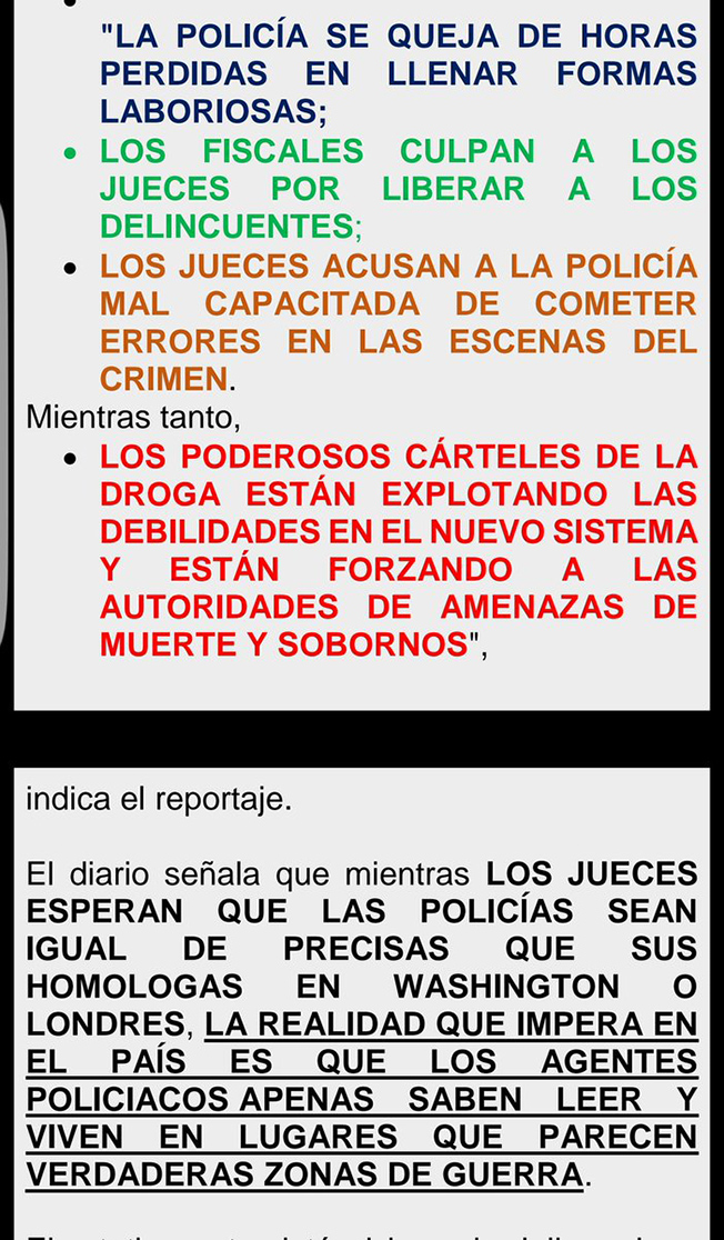 SISTEMA "CAOTICO" de JUSTICIA en MEXICO,TODOS se ACUSAN y EXCUSAN,DICE el WASHINGTON POST.en tanto los criminales se regodean DSyipPVUQAI9jHV