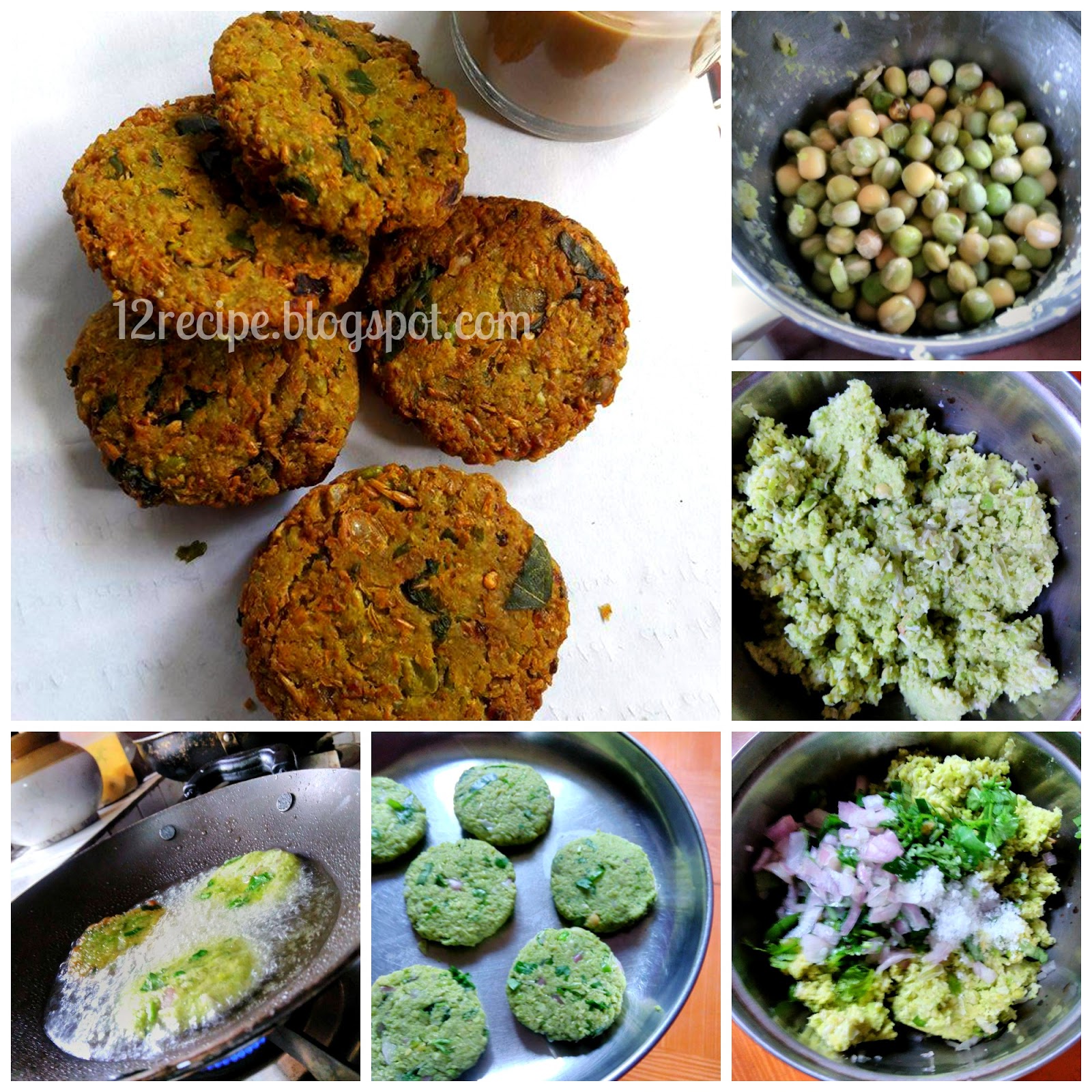 Green Peas Vada Recipe Book