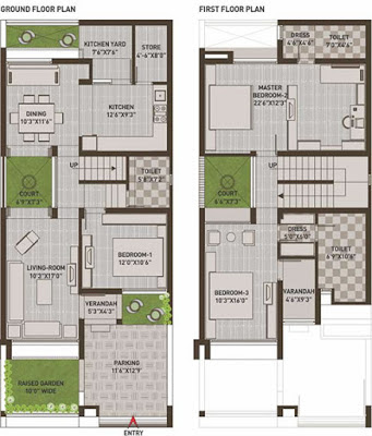 100 Sq Yards House Plans (100 Sq Yards East, West, South & North Facing