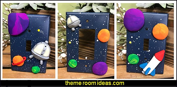 outer space Rocket Ship Switch Plate Covers spaceship Switch Plate Cover outer space Rocket Ship Switch Plate Covers spaceship Switch Plate Cover