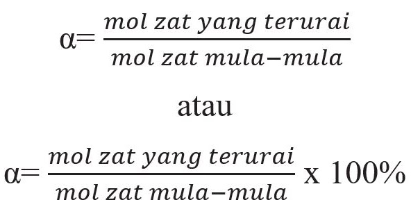 Contoh Soal Dan Pembahasan Derajat Disosiasi Kesetimbangan Kimia Masyog Com