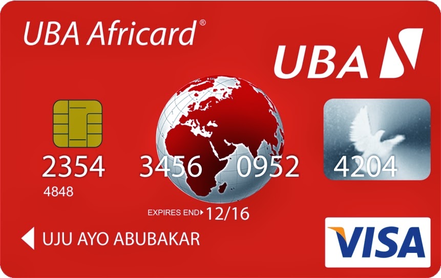 1. Carte Visa prépayée UBA (UBA Africard)