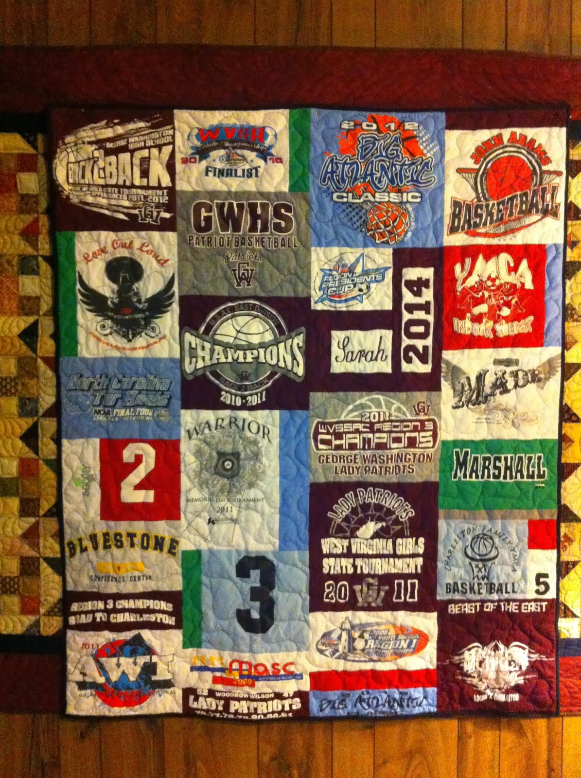 Katie's Quilts and Crafts 3 GWHS Basketball Quilts