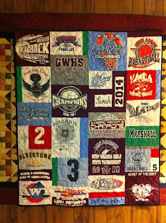 Katie's Quilts and Crafts: 3 GWHS Basketball Quilts