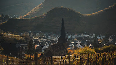 Village Church Mountain Landscape Valley Village Church Mountain Landscape Valley