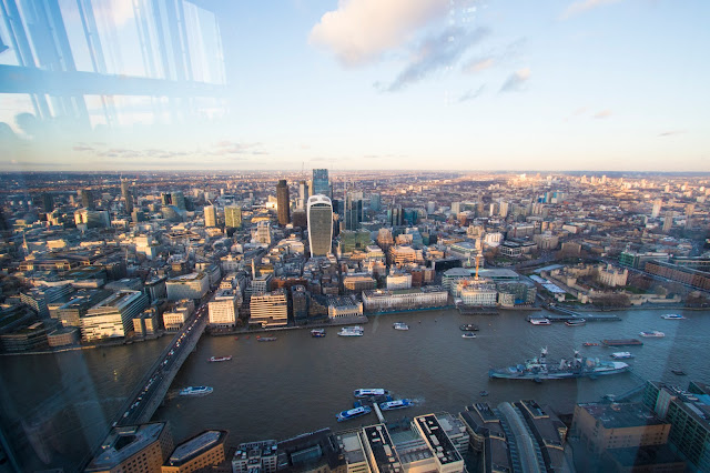 Panorama dal The Shard-Londra