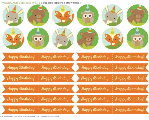 My Owl Barn Free Woodland Birthday Party Printables
