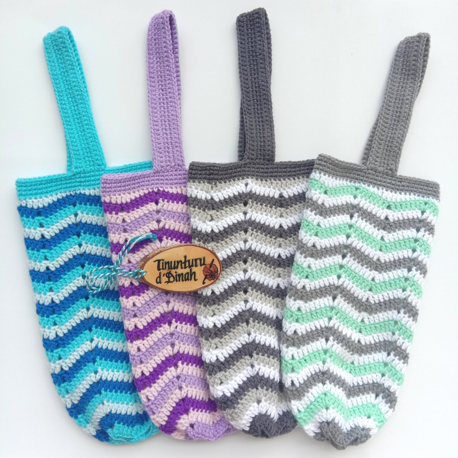 Dinah Crochet Tupperware bottle holder