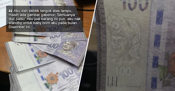 'Aku kena tipu RM1,300, semuanya duit palsu'