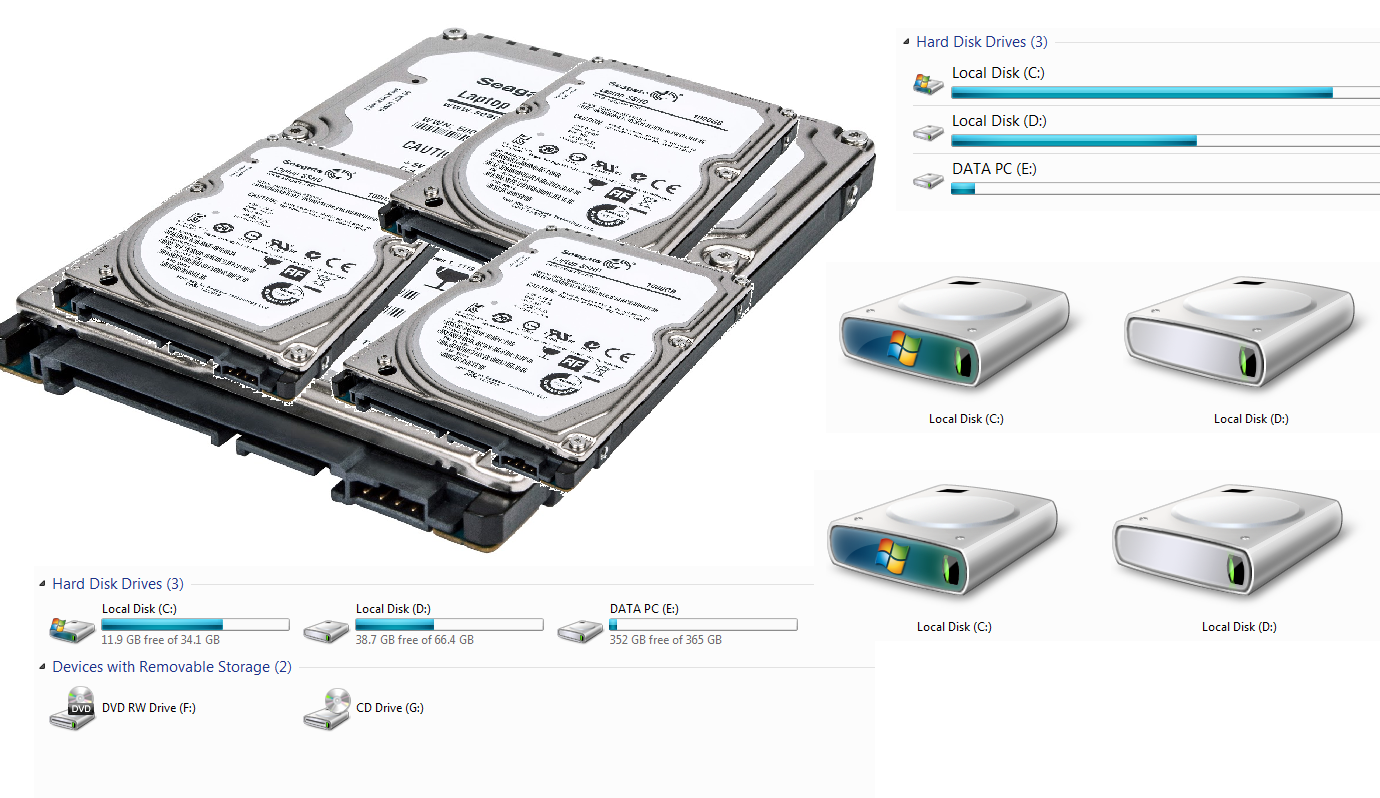 Cara membuat partisi harddisk di Windows - Belajar Segala Ilmu