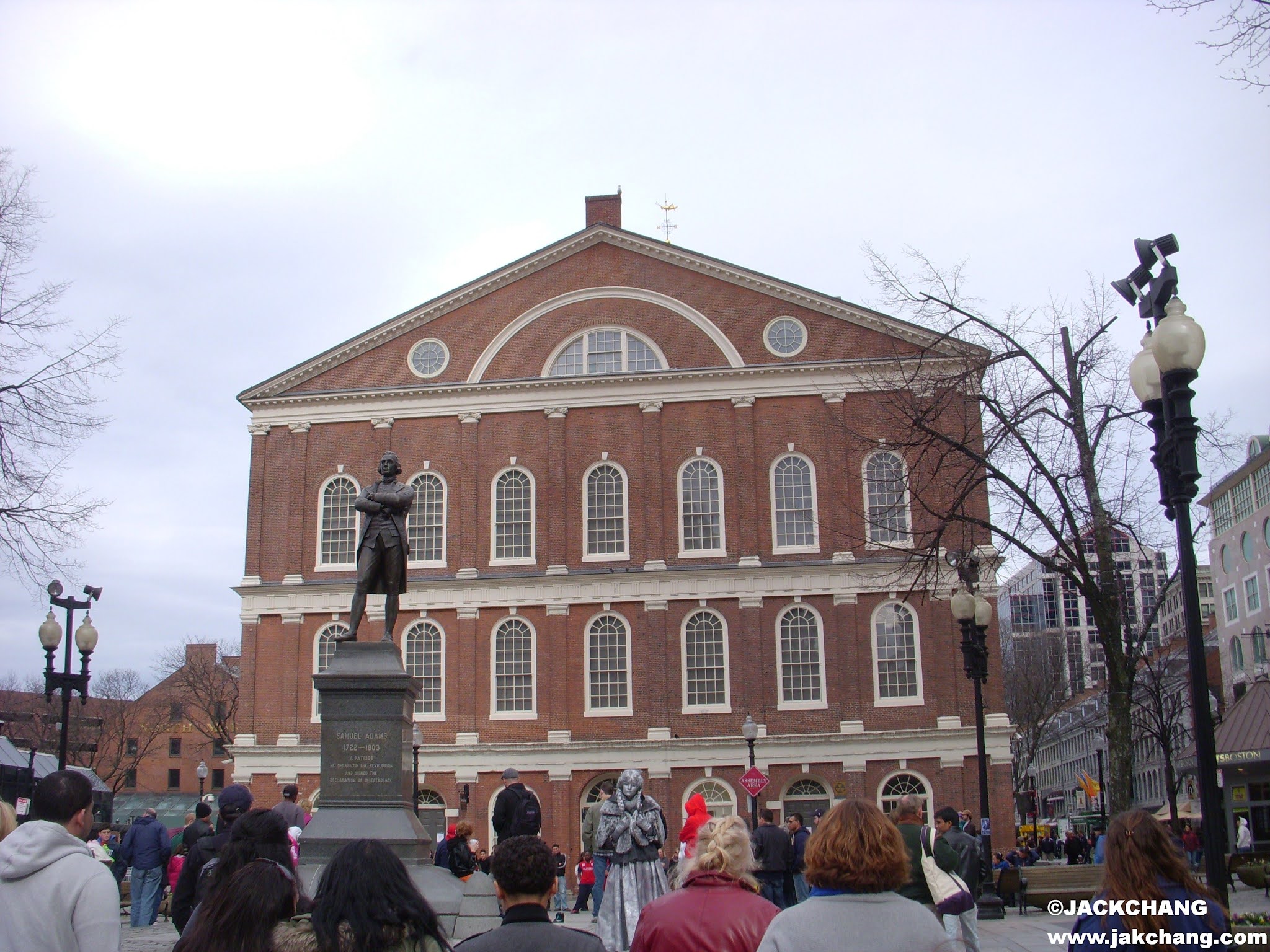 American attractionsFaneuil Hall in Boston, one of the stops on the