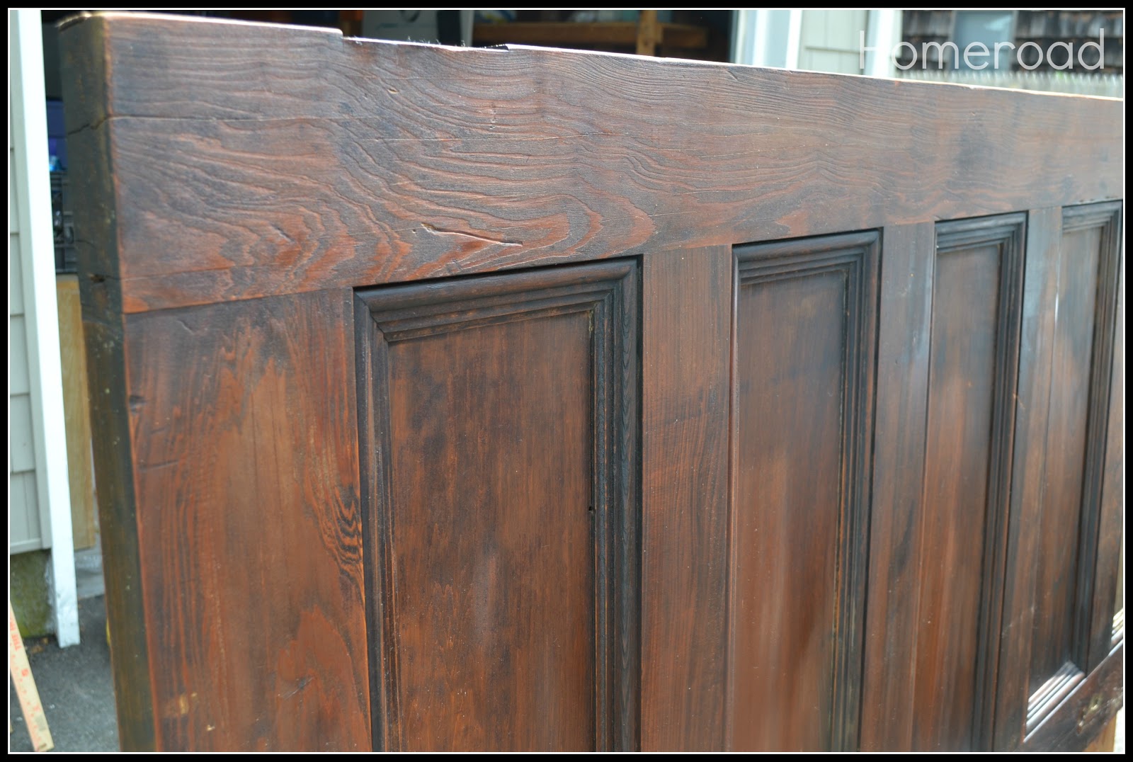 Use an Old Door to Make a Headboard