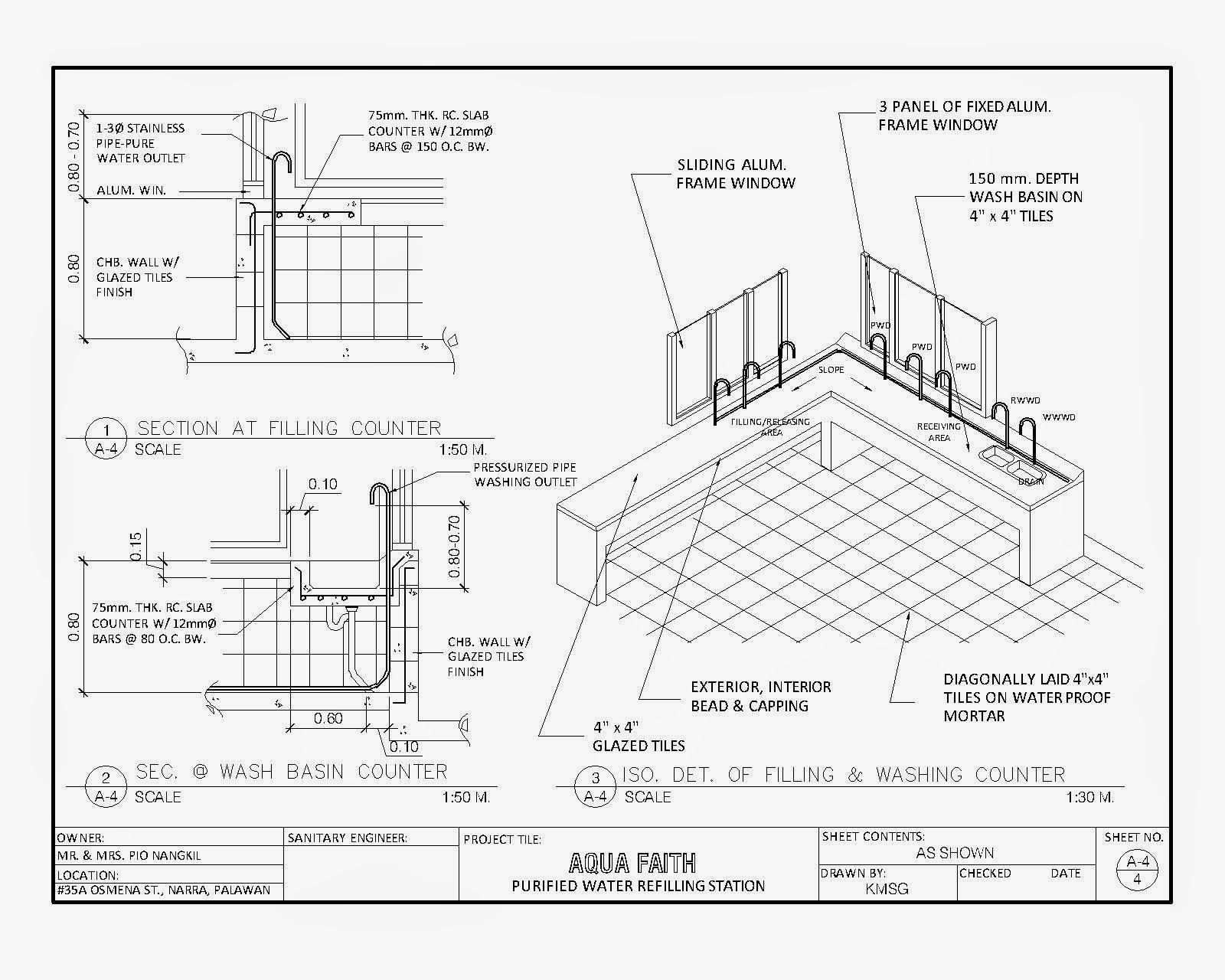CAD SAMPLE (Water Refilling Station)