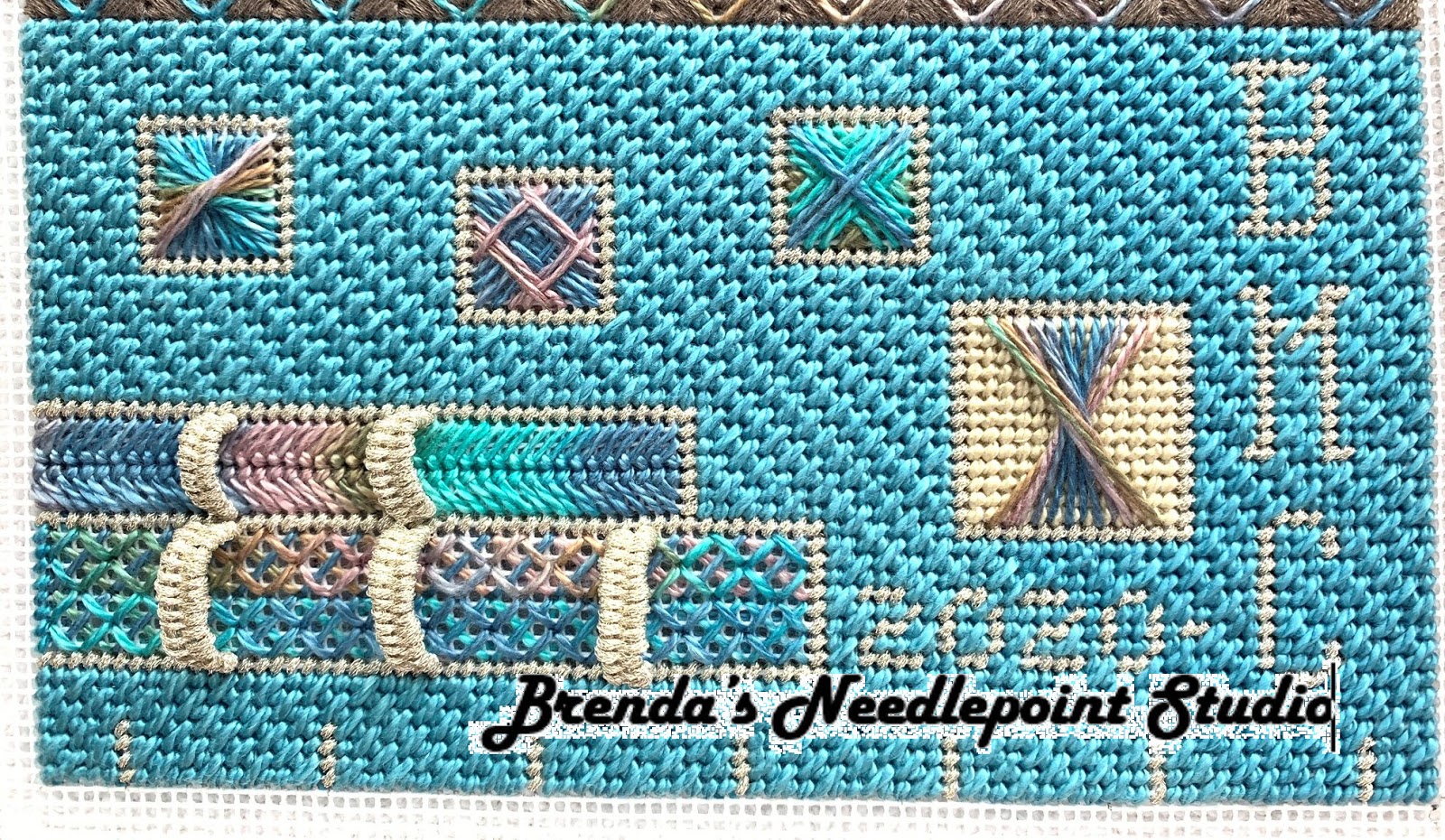 Brenda's Needlepoint Studio Frame Weight Stitcher's Parking Lot