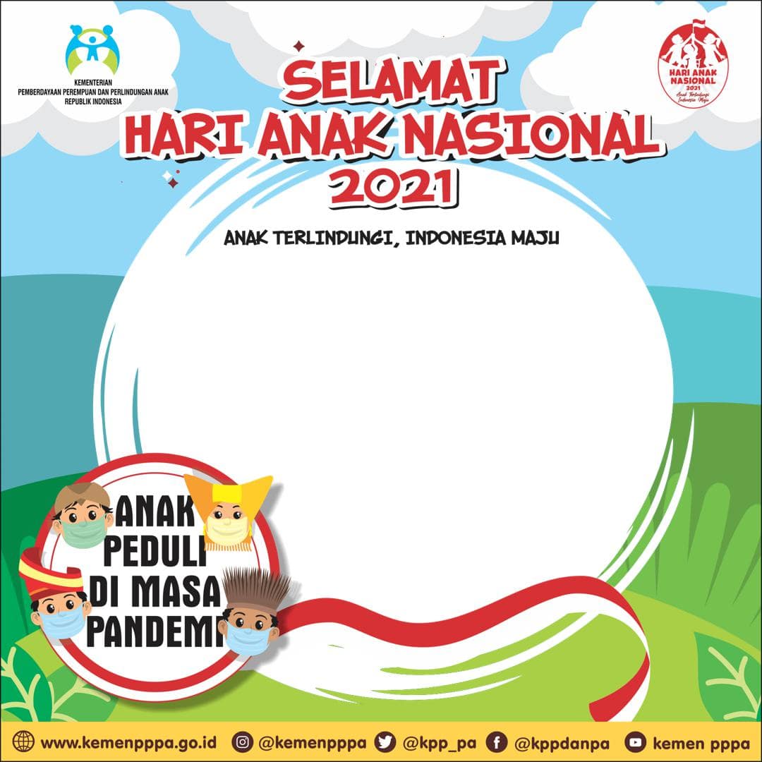 Link Download Bingkai Twibbon Selamat Hari Anak Nasional 2021 Kemenpppa - Twibbonize