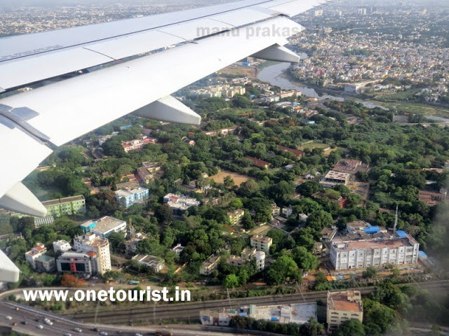 chennai view from flight